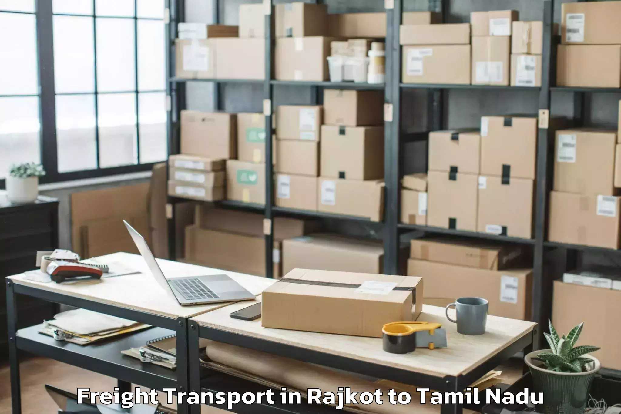 Discover Rajkot to Bharathidasan University Tiruc Freight Transport